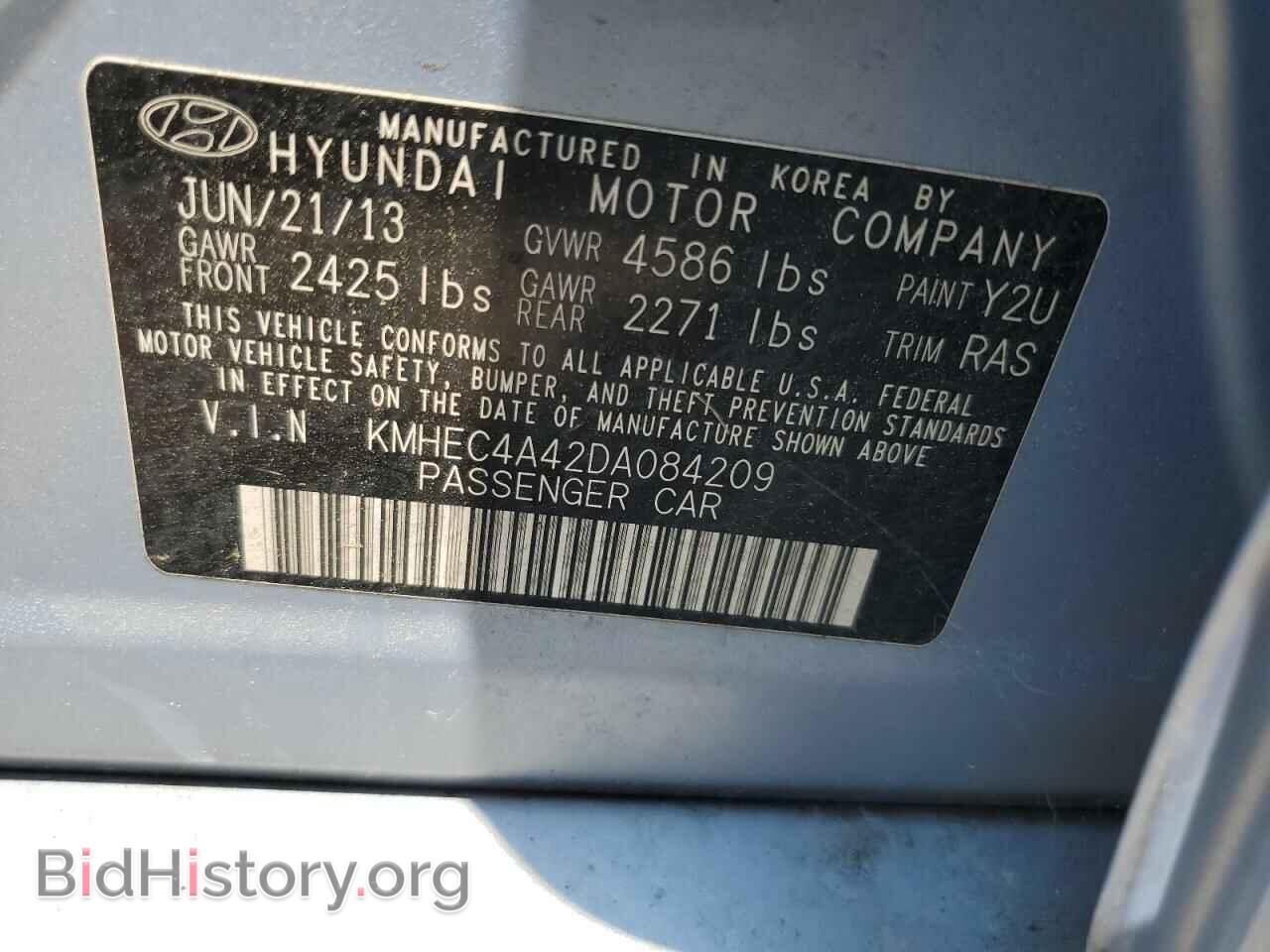 2013 HYUNDAI SONATA - VIN: KMHEC4A42DA084209 - Фото 12