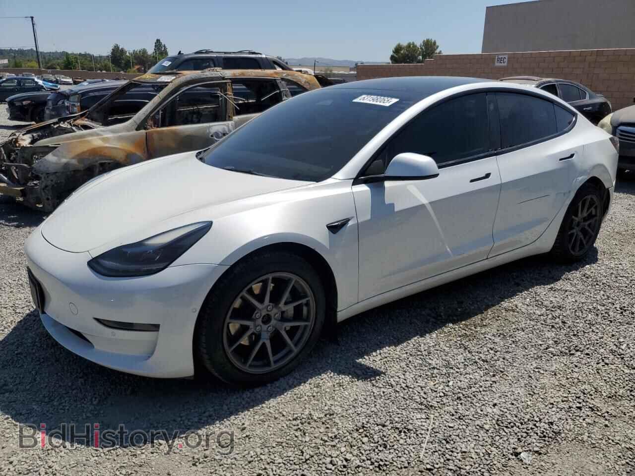 Photo 5YJ3E1EB8NF159288 - TESLA MODEL 3 2022