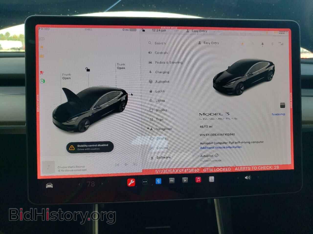 2019 TESLA MODEL 3 - VIN: 5YJ3E1EAXKF415840 - Фото 9