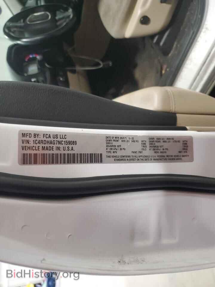 2022 DODGE DURANGO - VIN: 1C4RDHAG7NC159089 - Фото 13