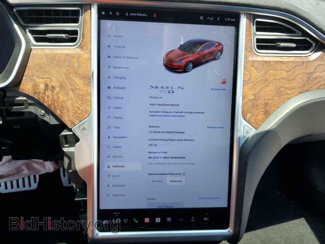 2017 TESLA MODEL S - VIN: 5YJSA1E24HF190324 - Photo 9