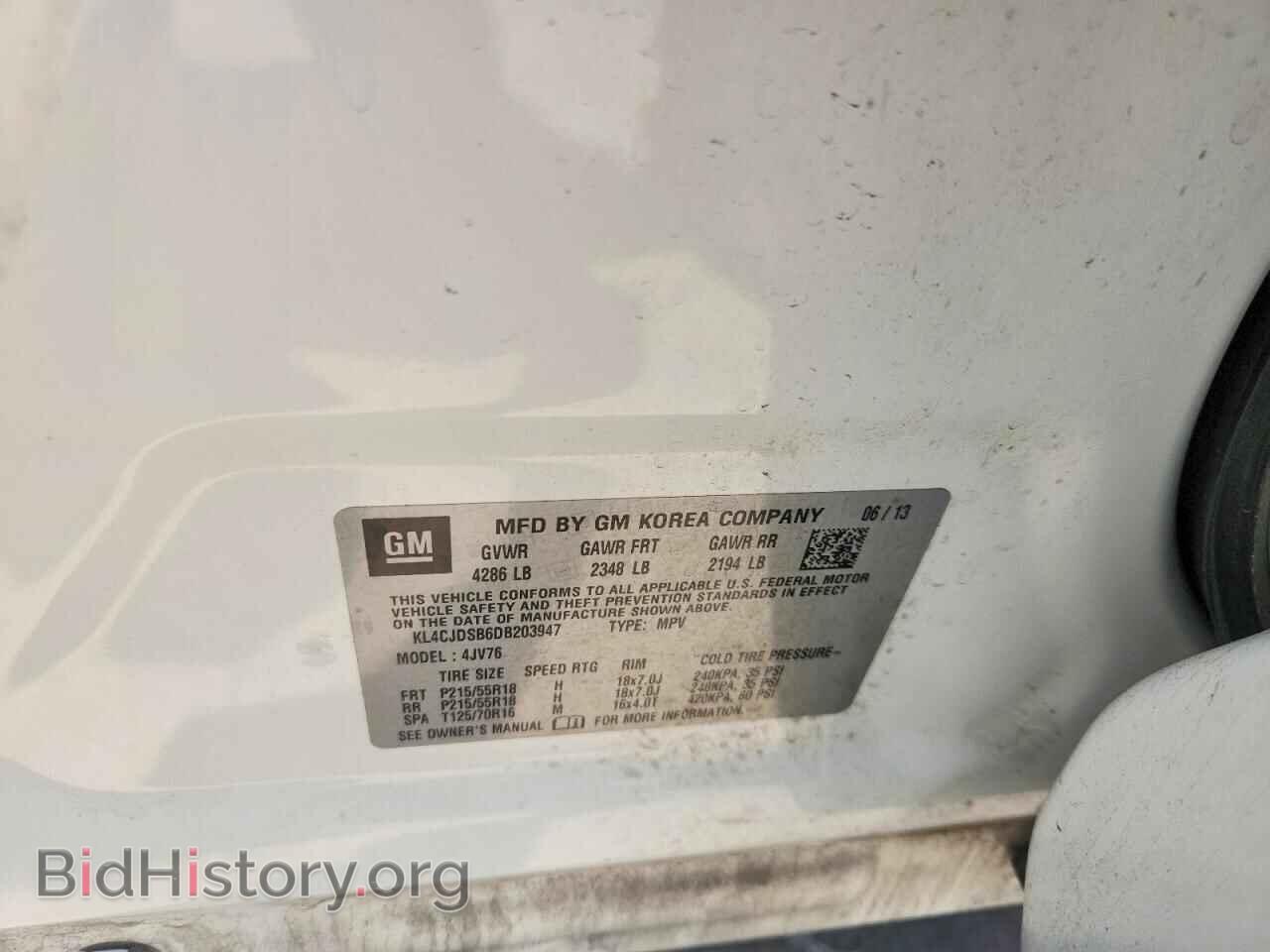 2013 BUICK ENCORE - VIN: KL4CJDSB6DB203947 - Photo 14