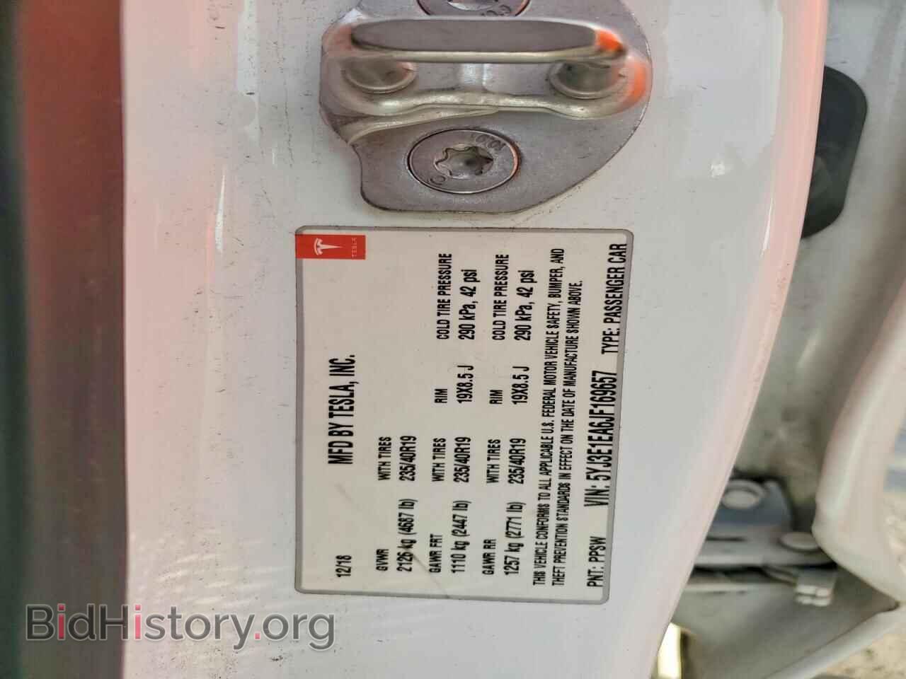 2018 TESLA MODEL 3 - VIN: 5YJ3E1EA6JF169657 - Photo 12