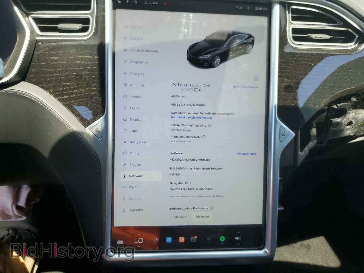 2017 TESLA MODEL S - VIN: 5YJSA1E25HF215019 - Photo 9