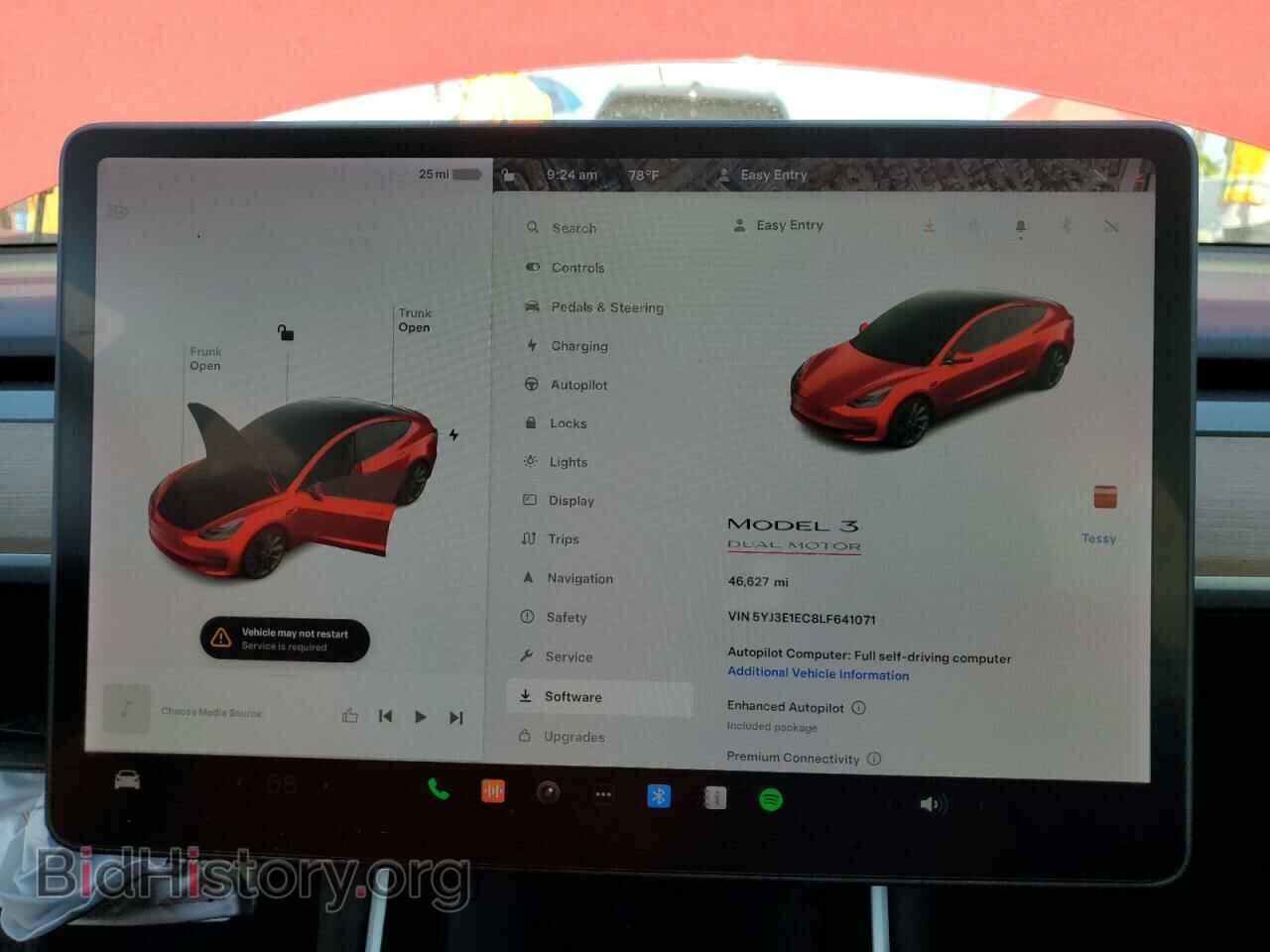2020 TESLA MODEL 3 - VIN: 5YJ3E1EC8LF641071 - Фото 9