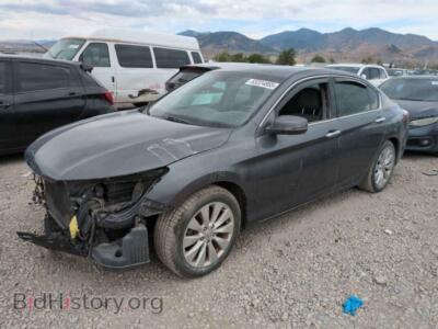 2013 Honda ACCORD EXL, gray — VIN 1HGCR3F82DA014212, Copart