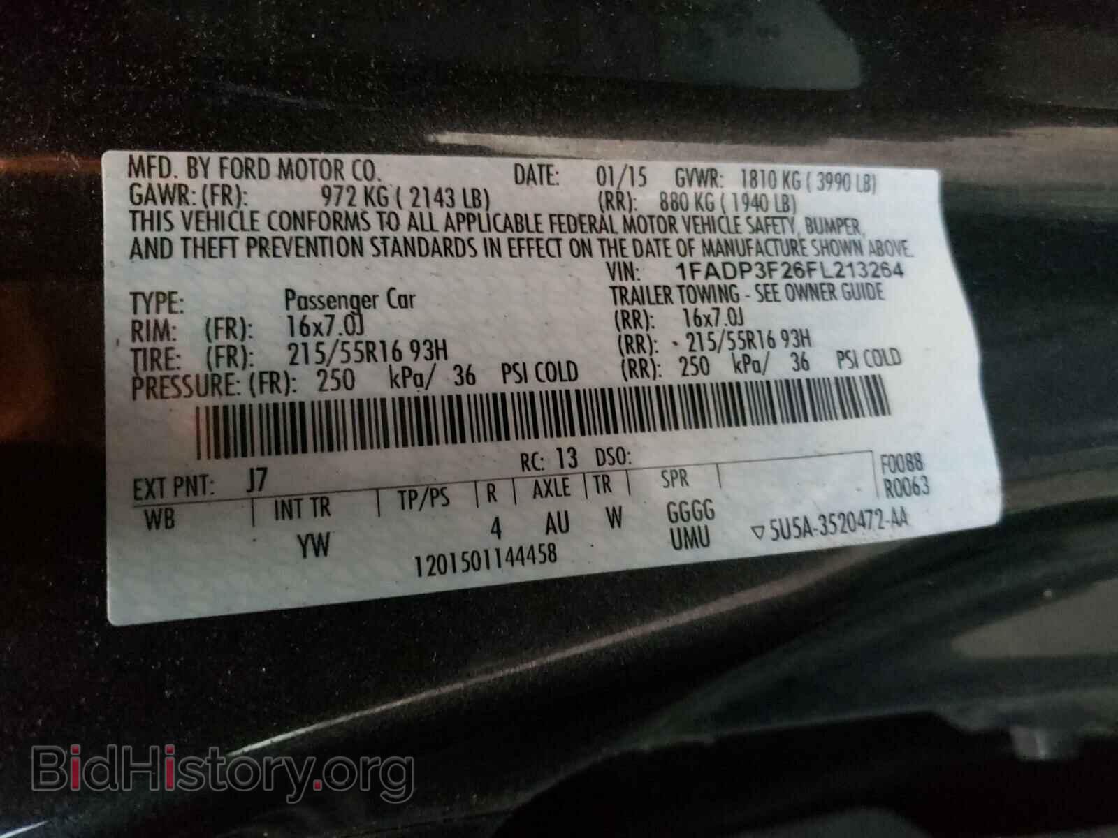 2015 FORD FOCUS - VIN: 1FADP3F26FL213264 - Photo 10