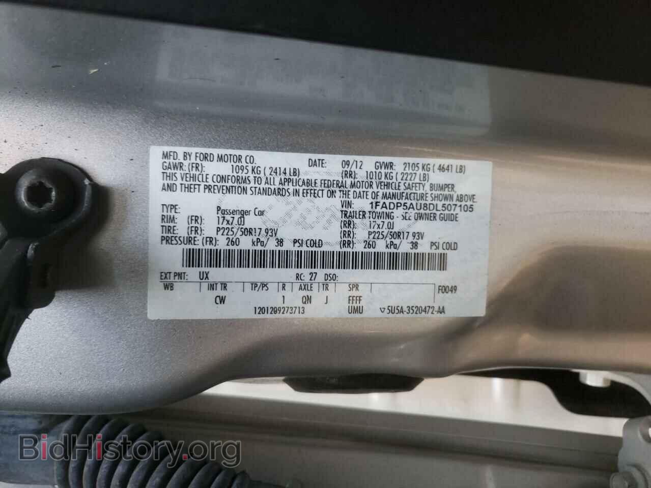 2013 FORD CMAX - VIN: 1FADP5AU8DL507105 - Фото 10