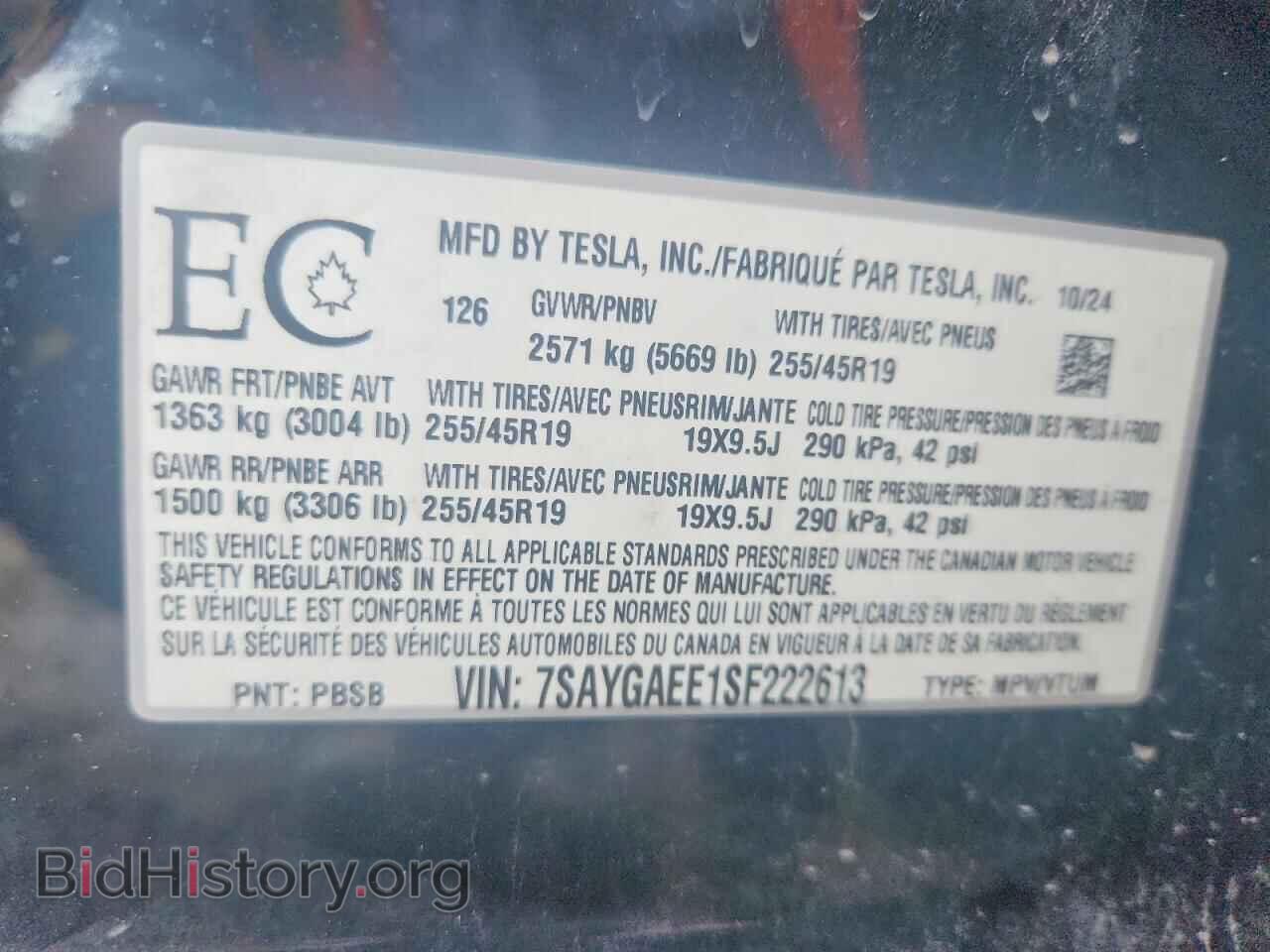 2025 TESLA MODEL Y - VIN: 7SAYGAEE1SF222613 - Photo 13