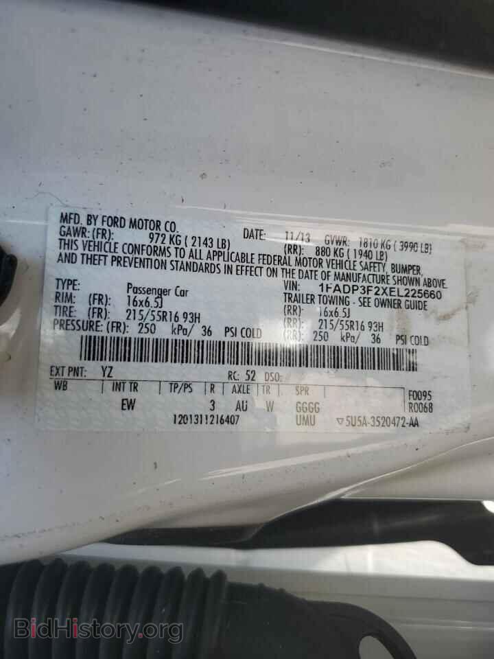 2014 FORD FOCUS - VIN: 1FADP3F2XEL225660 - Фото 13