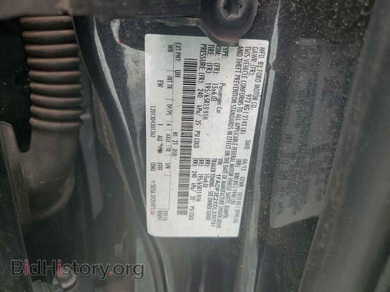 2013 FORD FOCUS - VIN: 1FADP3E2XDL330781 - Фото 12