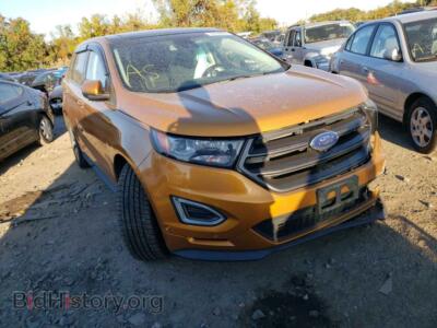 2015 Ford EDGE EDGE SPORT, orange — VIN 2FMTK4AP8FBB89641, Copart