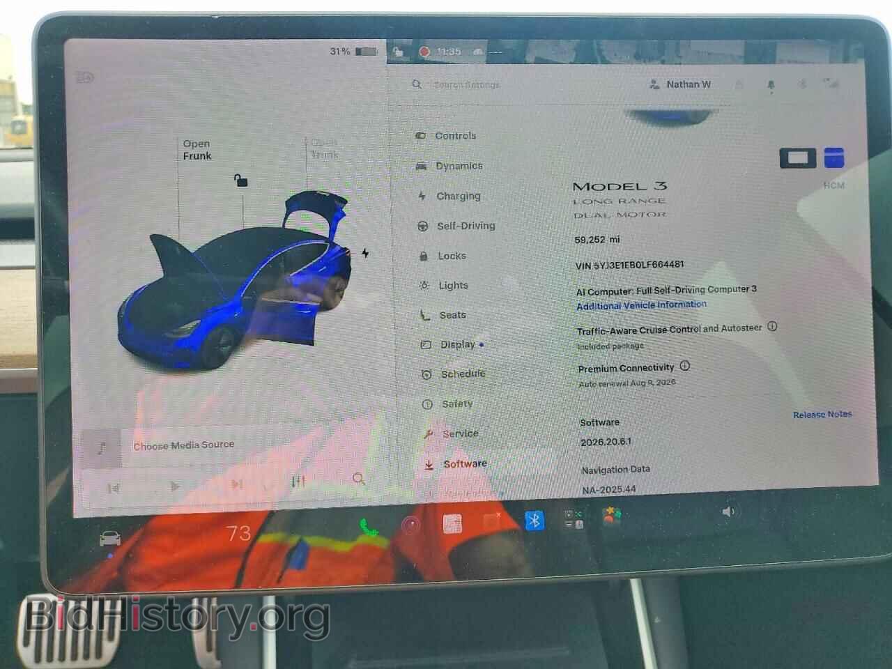 2020 TESLA MODEL 3 - VIN: 5YJ3E1EB0LF664481 - Photo 9