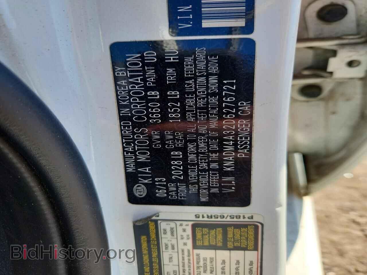 2013 KIA RIO - VIN: KNADM4A32D6276721 - Photo 13