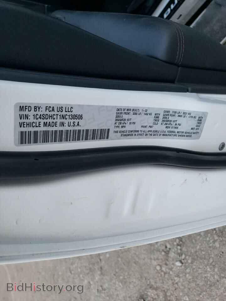 2022 DODGE DURANGO - VIN: 1C4SDHCT1NC130506 - Фото 13