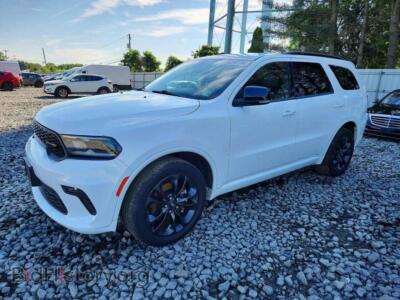 2021 Dodge DURANGO GT, белый — VIN 1C4RDJDG4MC765015, Copart