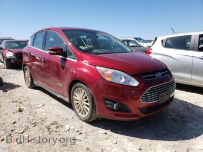 2014 Ford CMAX C-MAX PREM, maroon — VIN 1FADP5CU4EL511117, Copart