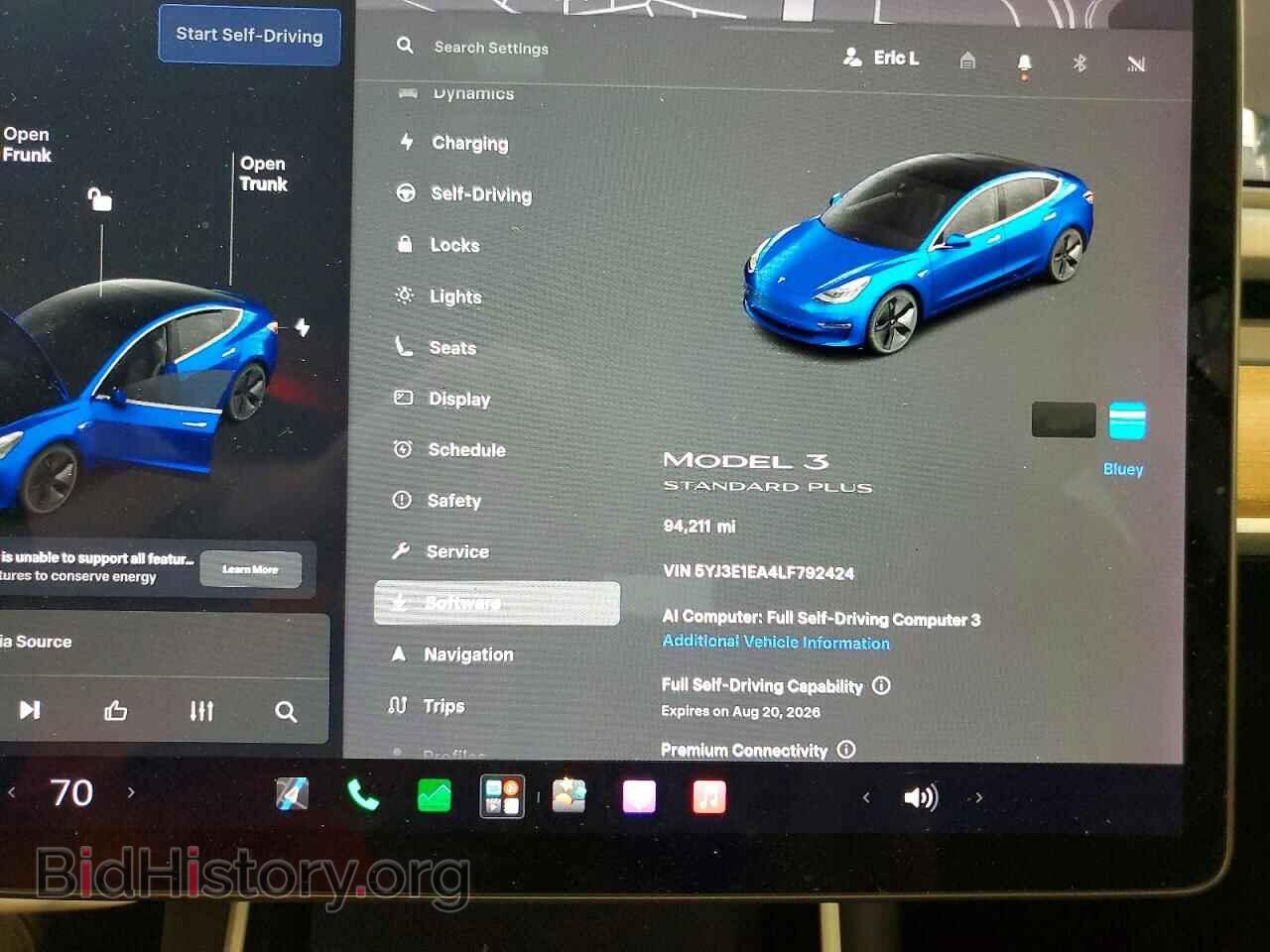 2020 TESLA MODEL 3 - VIN: 5YJ3E1EA4LF792424 - Photo 9