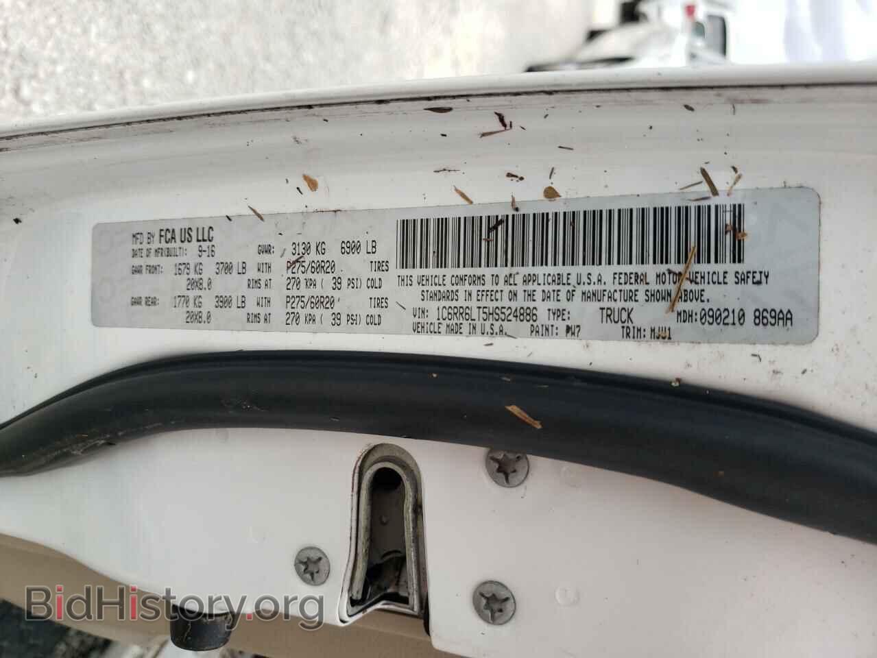 2017 RAM 1500 - VIN: 1C6RR6LT5HS524886 - Photo 10