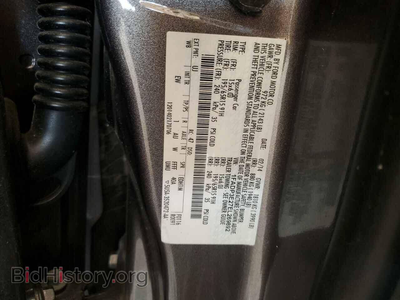2014 FORD FOCUS - VIN: 1FADP3E27EL269892 - Фото 13