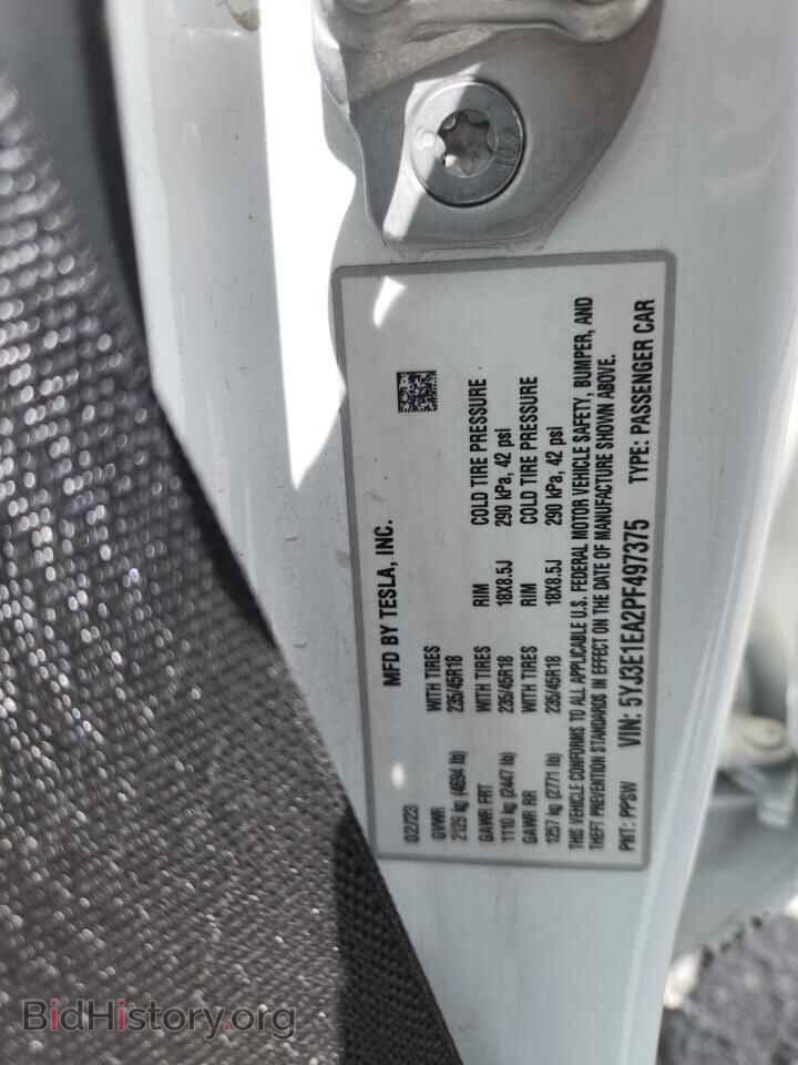2023 TESLA MODEL 3 - VIN: 5YJ3E1EA2PF497375 - Photo 14