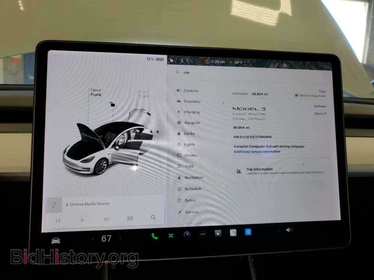 2020 TESLA MODEL 3 - VIN: 5YJ3E1EB7LF640615 - Фото 9