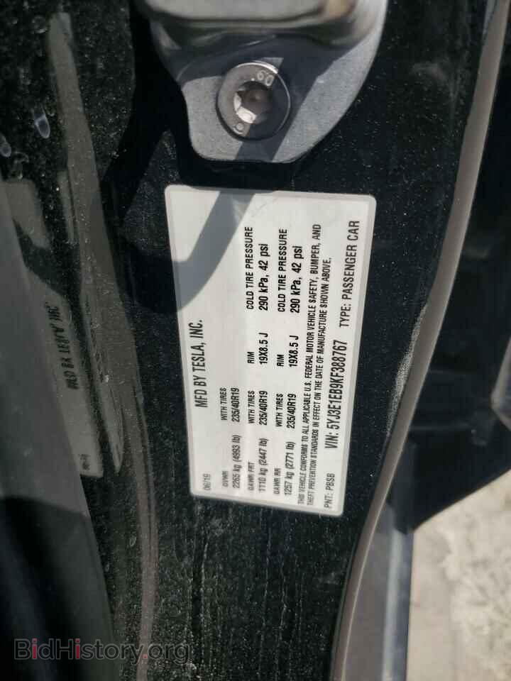 2019 TESLA MODEL 3 - VIN: 5YJ3E1EB9KF388767 - Фото 14