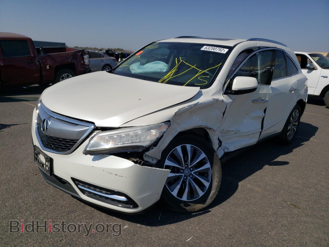 2014 ACURA MDX - VIN: 5FRYD4H47EB014510 - Фото 2