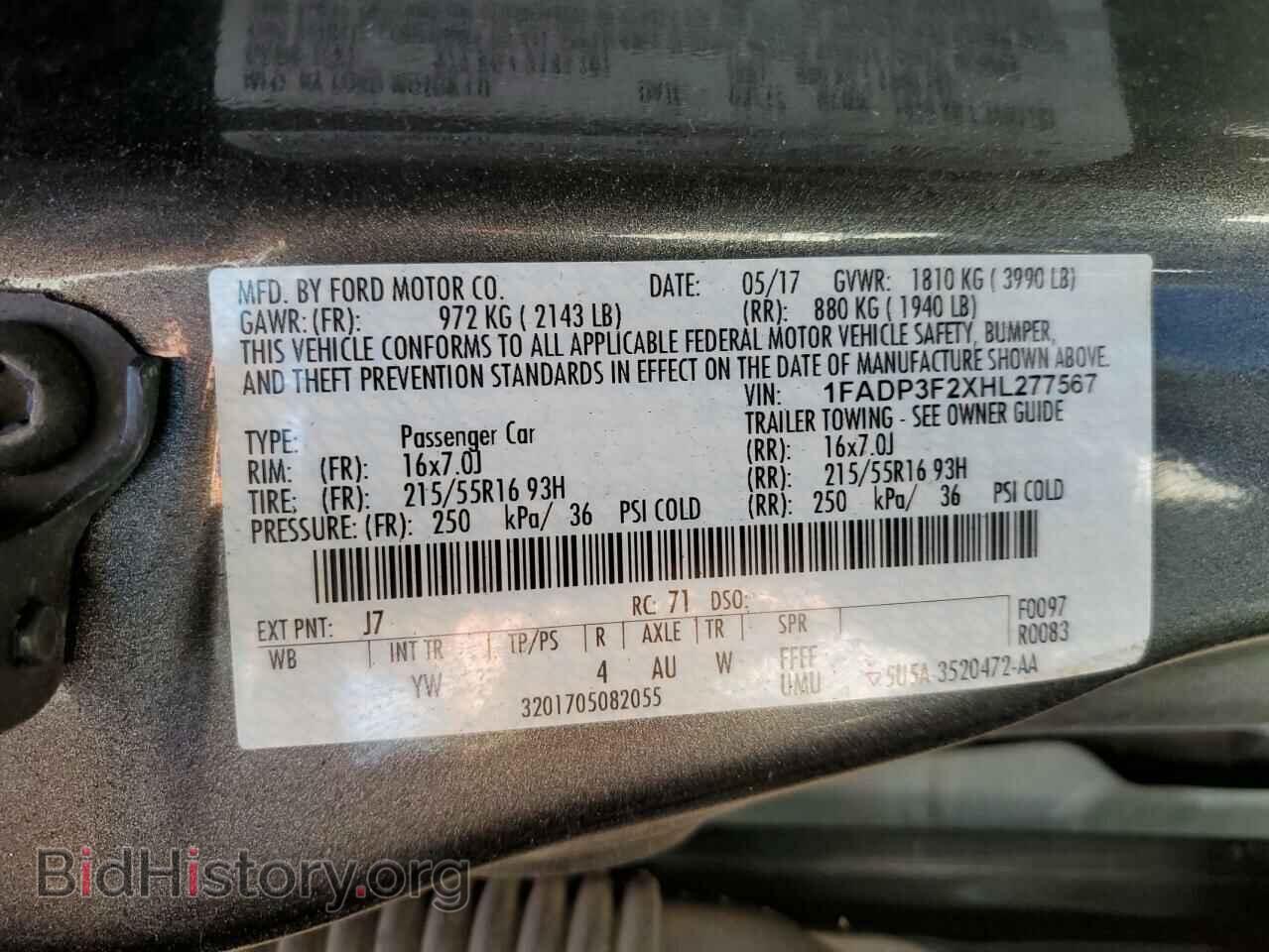 2017 FORD FOCUS - VIN: 1FADP3F2XHL277567 - Фото 12