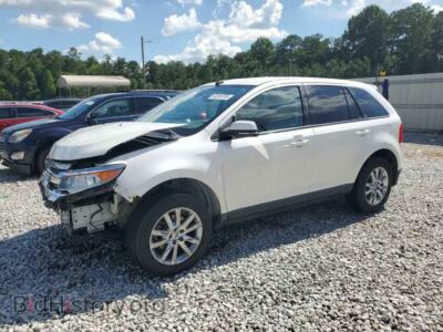 2014 Ford EDGE SEL, white — VIN 2FMDK3JC1EBB39464, Copart