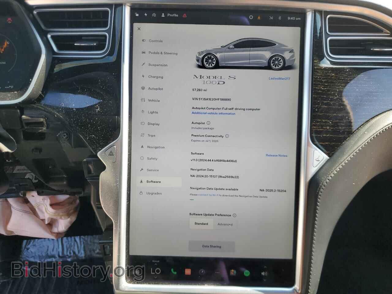 2017 TESLA MODEL S - VIN: 5YJSA1E20HF198890 - Photo 9