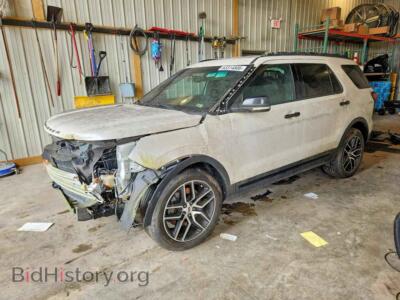 2016 Ford EXPLORER Sport, белый — VIN 1FM5K8GT9GGA13745, Copart