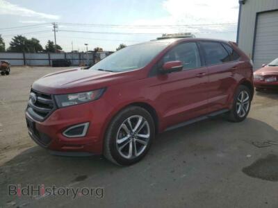 2015 Ford EDGE Sport, red — VIN 2FMTK4AP7FBC23634, Copart