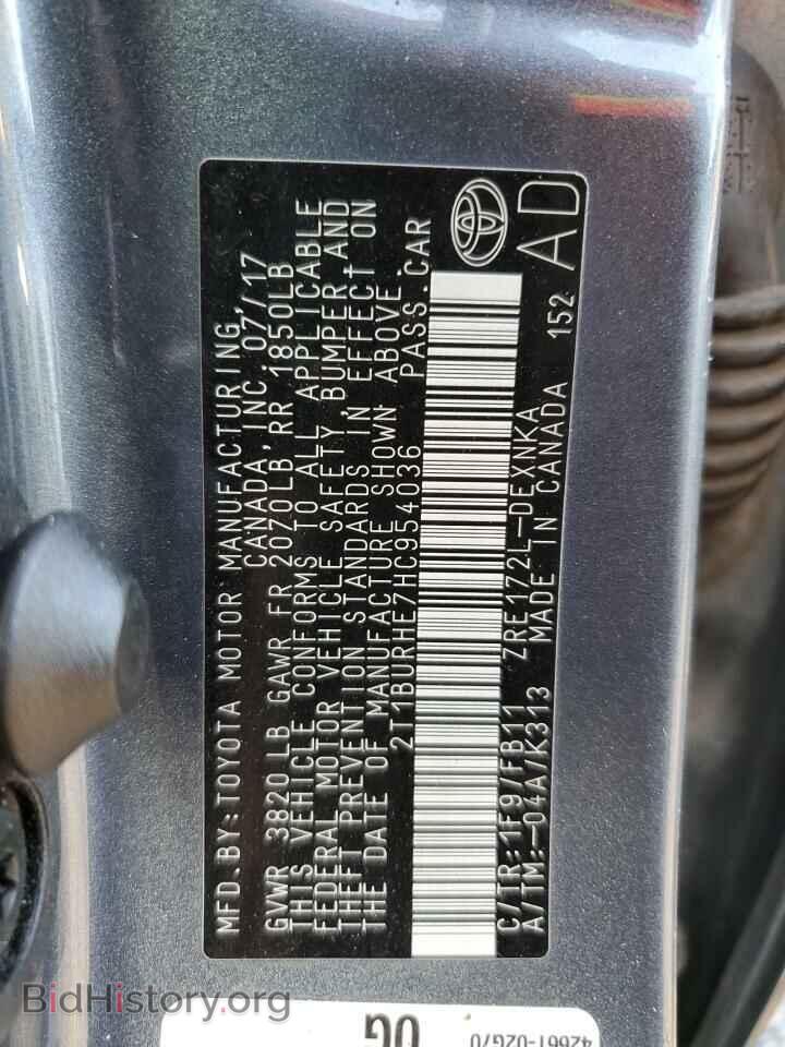 2017 TOYOTA COROLLA - VIN: 2T1BURHE7HC954036 - Photo 13
