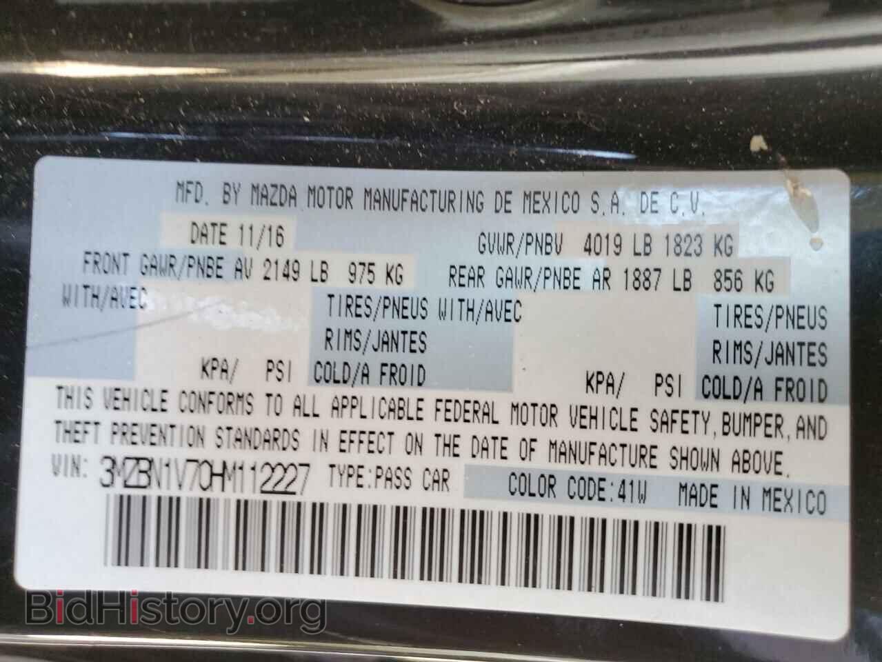 2017 MAZDA 3 - VIN: 3MZBN1V70HM112227 - Photo 10