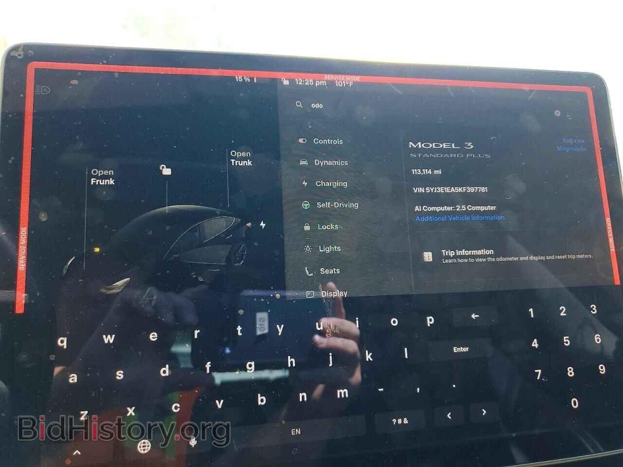 2019 TESLA MODEL 3 - VIN: 5YJ3E1EA5KF397781 - Photo 9