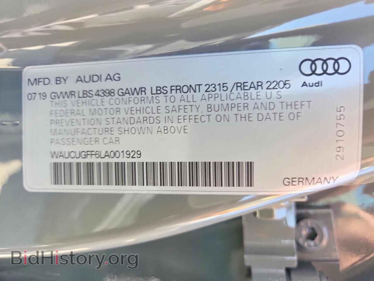 2020 AUDI A3 - VIN: WAUCUGFF6LA001929 - Photo 13