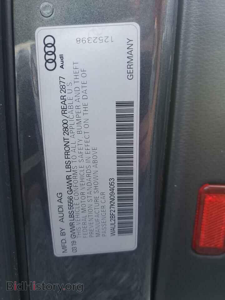 2019 AUDI A6 - VIN: WAUL2BF27KN094053 - Фото 13