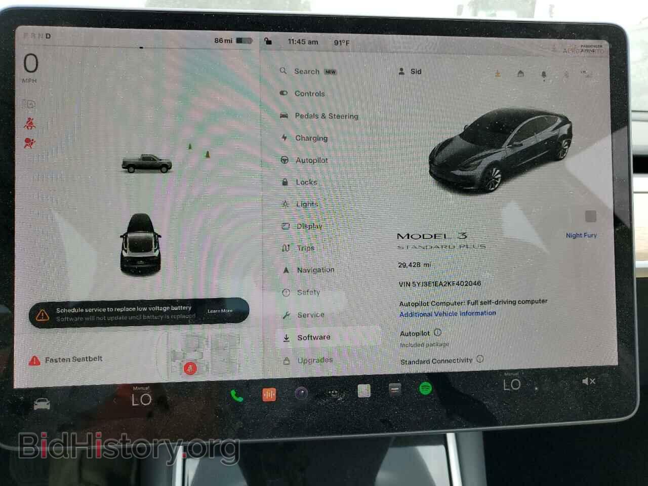 2019 TESLA MODEL 3 - VIN: 5YJ3E1EA2KF402046 - Фото 9
