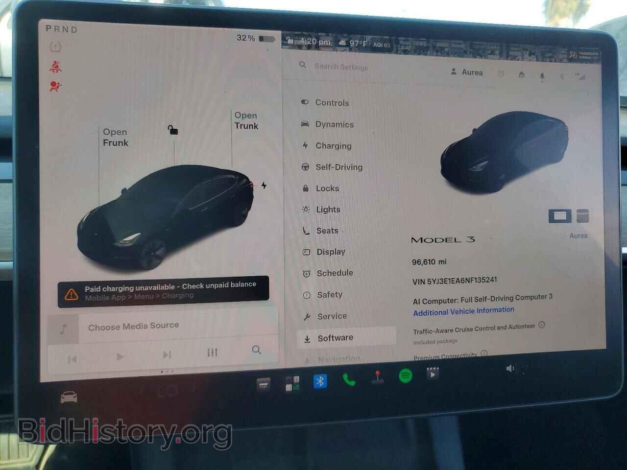 2022 TESLA MODEL 3 - VIN: 5YJ3E1EA6NF135241 - Фото 9