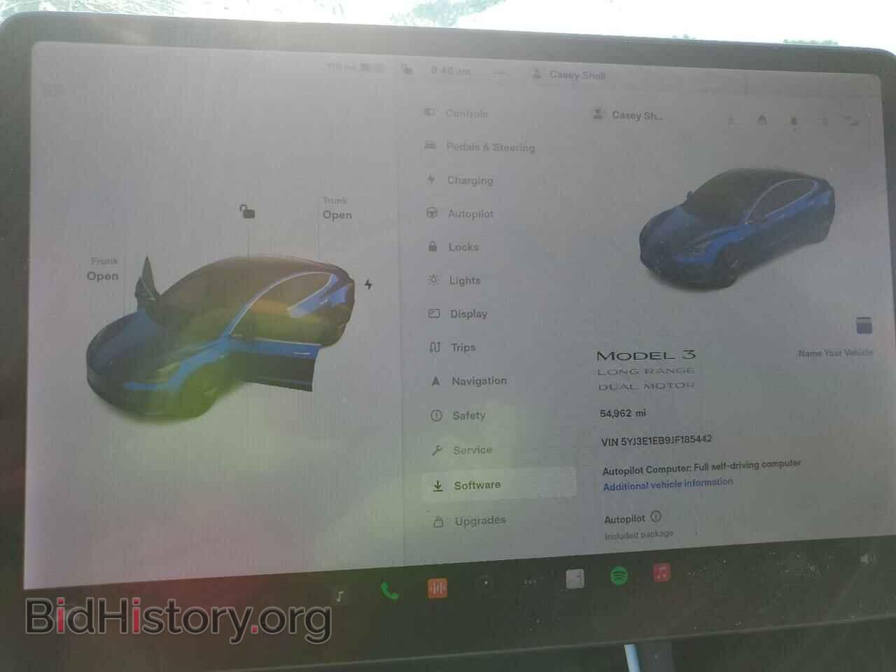 2018 TESLA MODEL 3 - VIN: 5YJ3E1EB9JF185442 - Фото 9