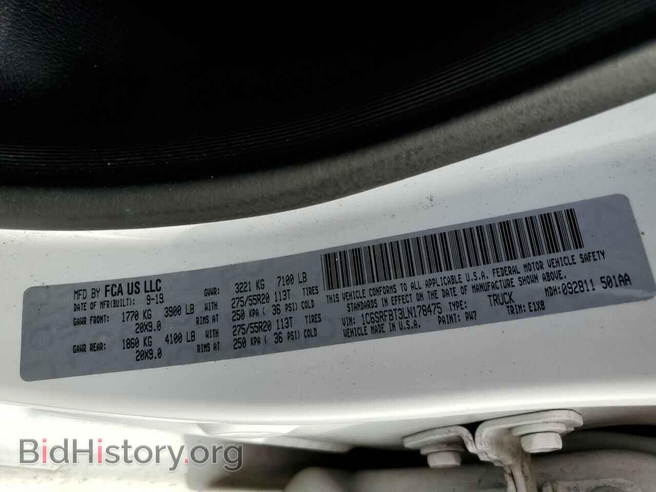 2020 RAM 1500 - VIN: 1C6SRFBT3LN178475 - Фото 10