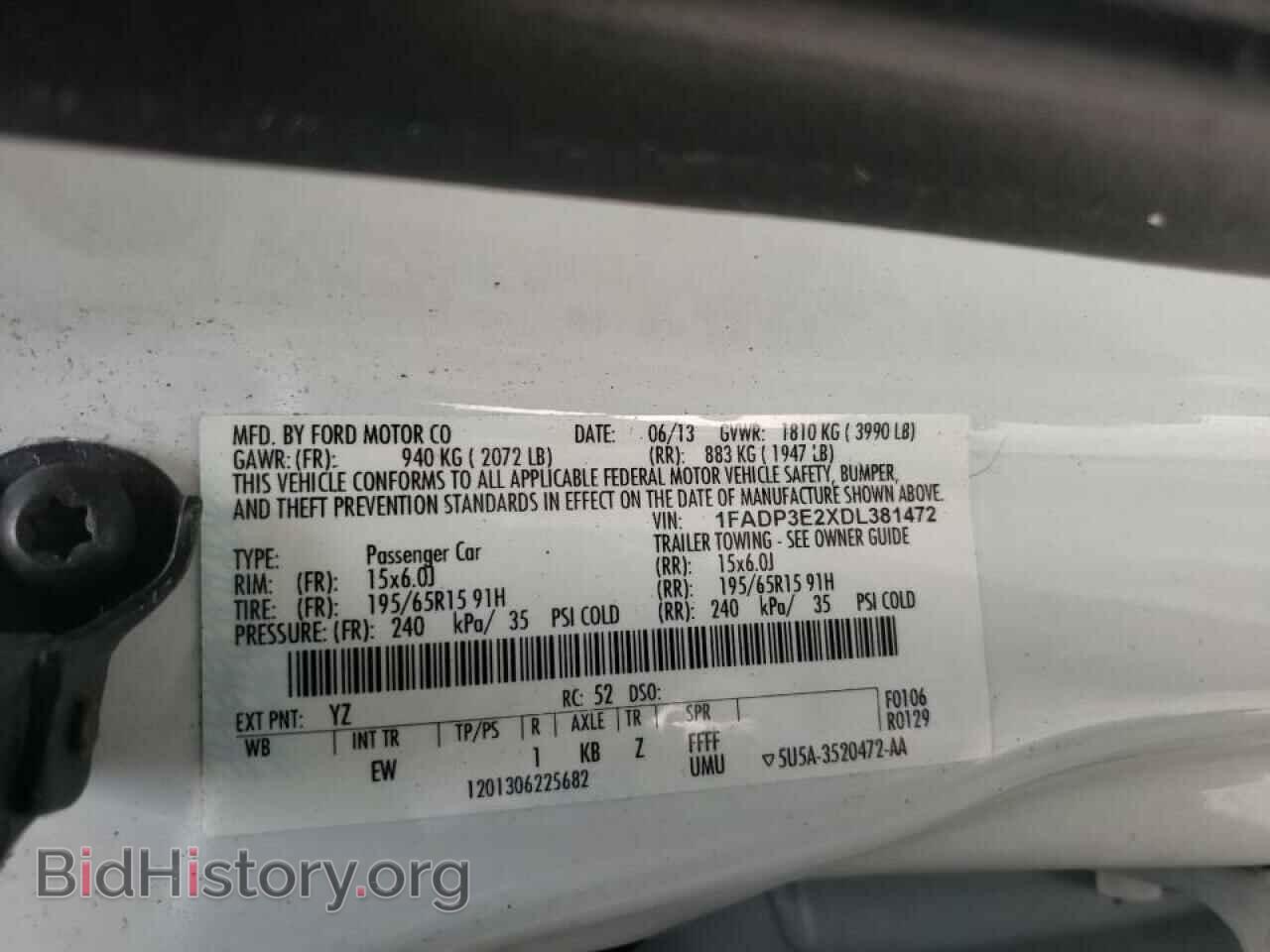 2013 FORD FOCUS - VIN: 1FADP3E2XDL381472 - Photo 10