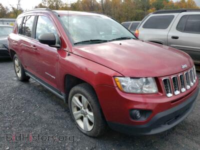 2012 Jeep COMPASS Compass LA, red — VIN 1C4NJDEB1CD603220, Copart