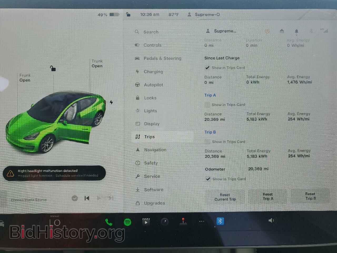 2021 TESLA MODEL 3 - VIN: 5YJ3E1EB5MF083382 - Фото 9