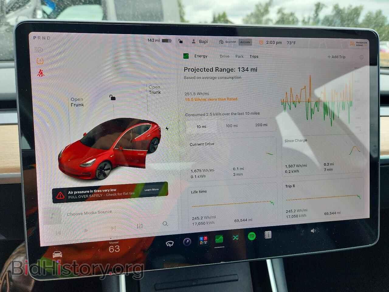 2018 TESLA MODEL 3 - VIN: 5YJ3E1EA6JF153930 - Фото 9