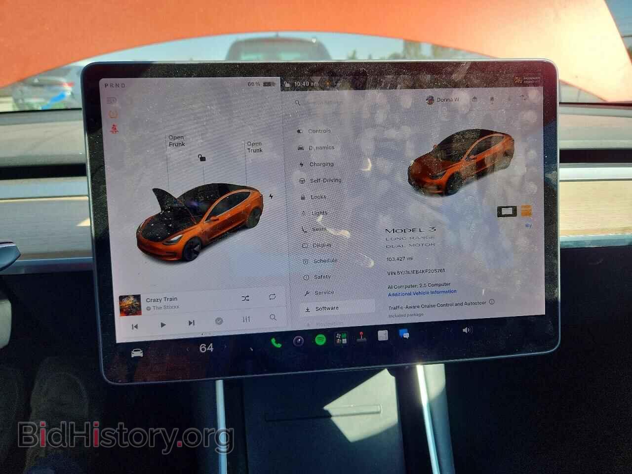 2019 TESLA MODEL 3 - VIN: 5YJ3E1EB4KF205761 - Фото 9