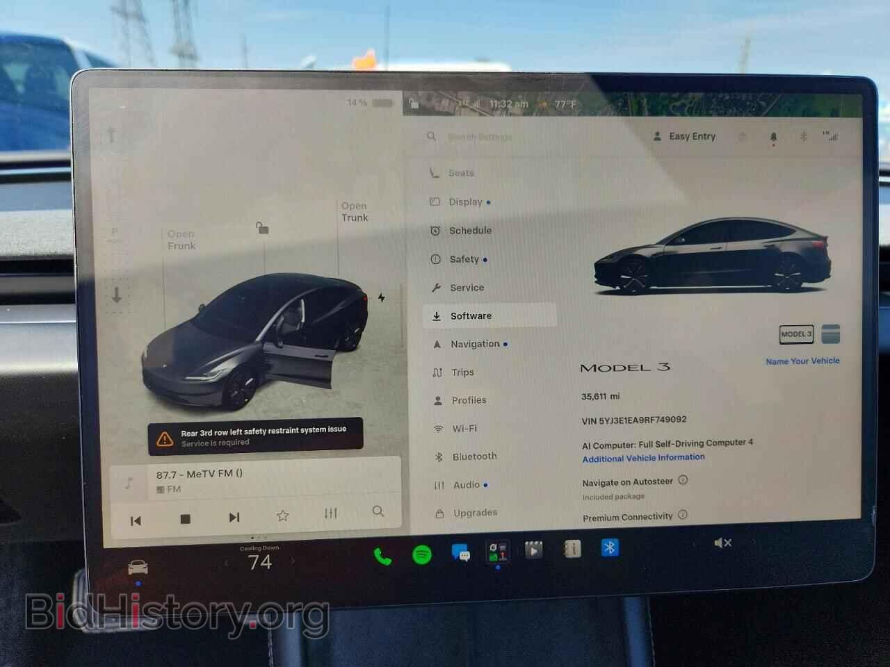 2024 TESLA MODEL 3 - VIN: 5YJ3E1EA9RF749092 - Фото 9