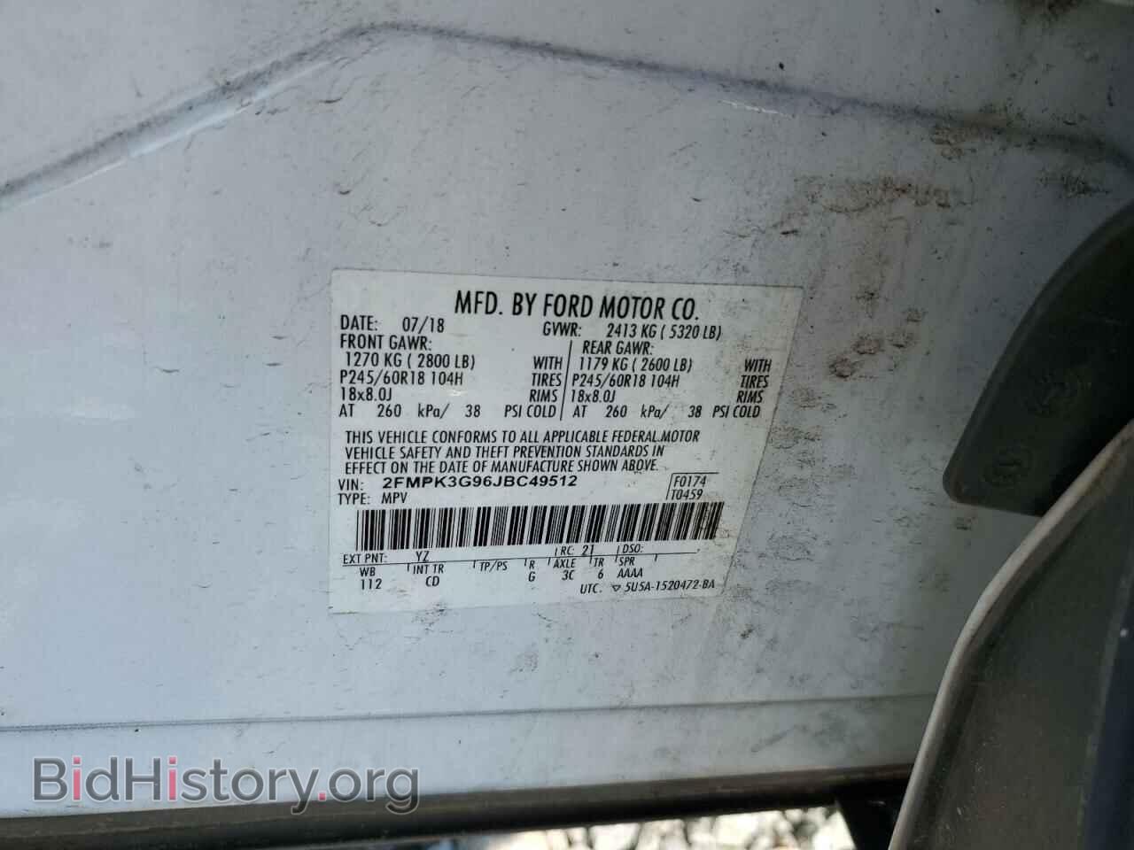 2018 FORD EDGE - VIN: 2FMPK3G96JBC49512 - Photo 13