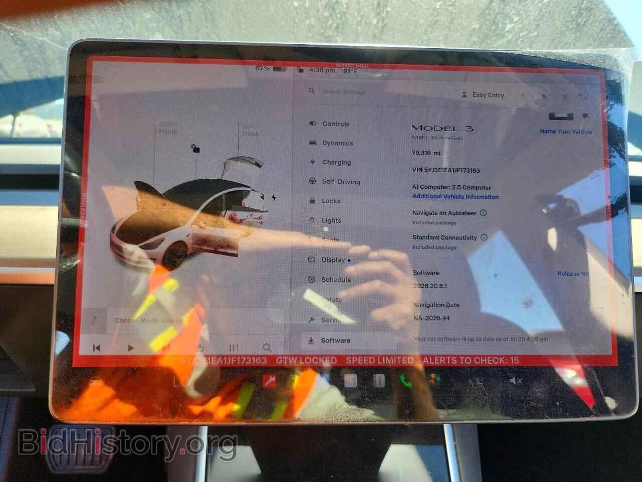 2018 TESLA MODEL 3 - VIN: 5YJ3E1EA1JF173163 - Фото 9